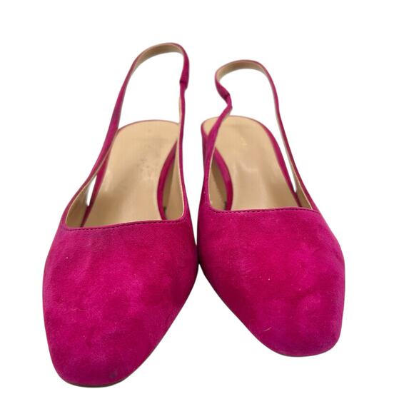 Ann Taylor Women's Magenta Brazilio Camelia Slingback‎ Sandals Size 8M - Picture 4 of 11